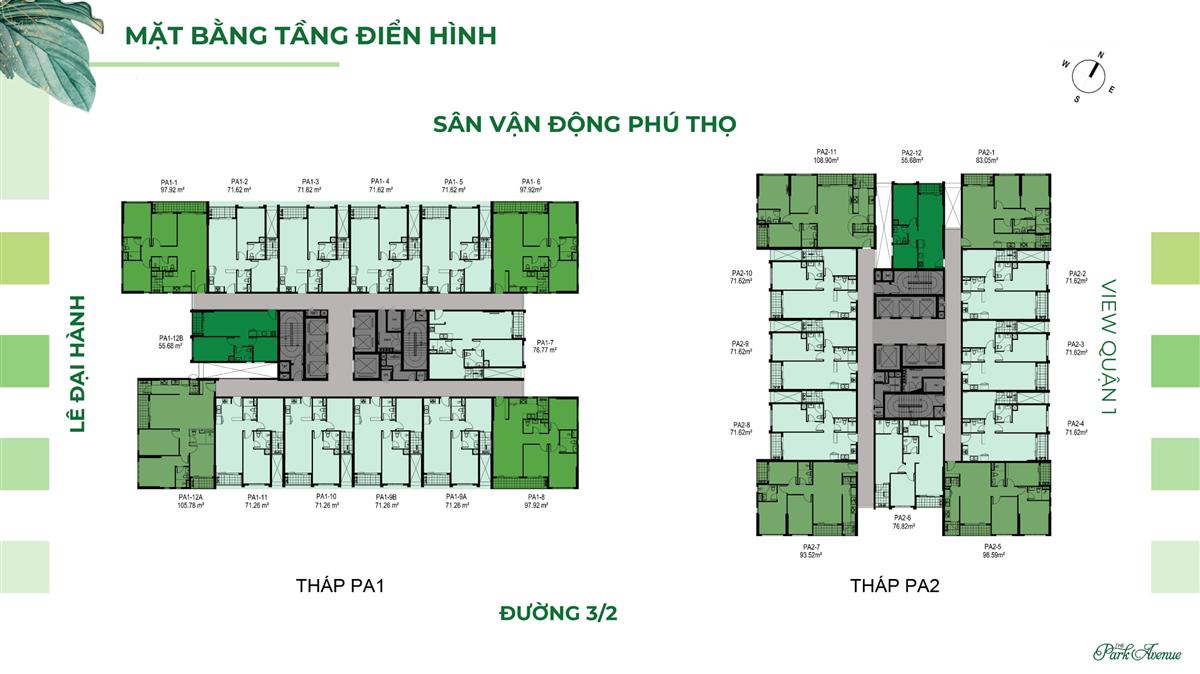 mat bang tang 1 can ho the park avenue 4